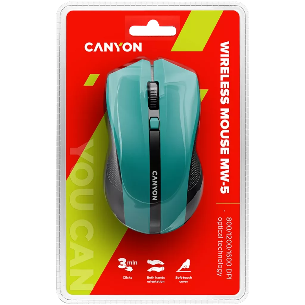 CANYON Bežični miš CNE-CMSW05G Green/Zeleni