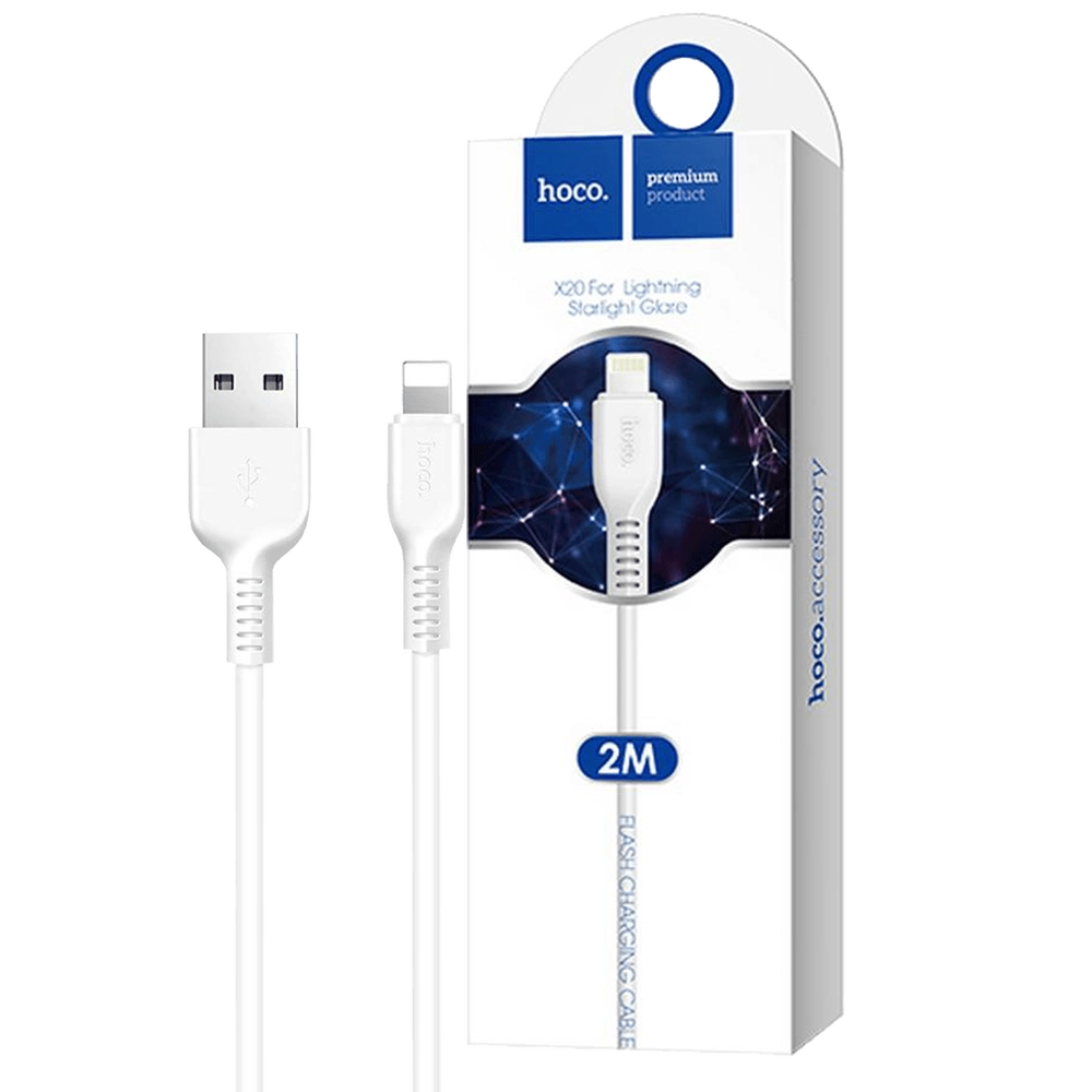 HOCO Kabl USB to Lightning X20 2m White/Beli