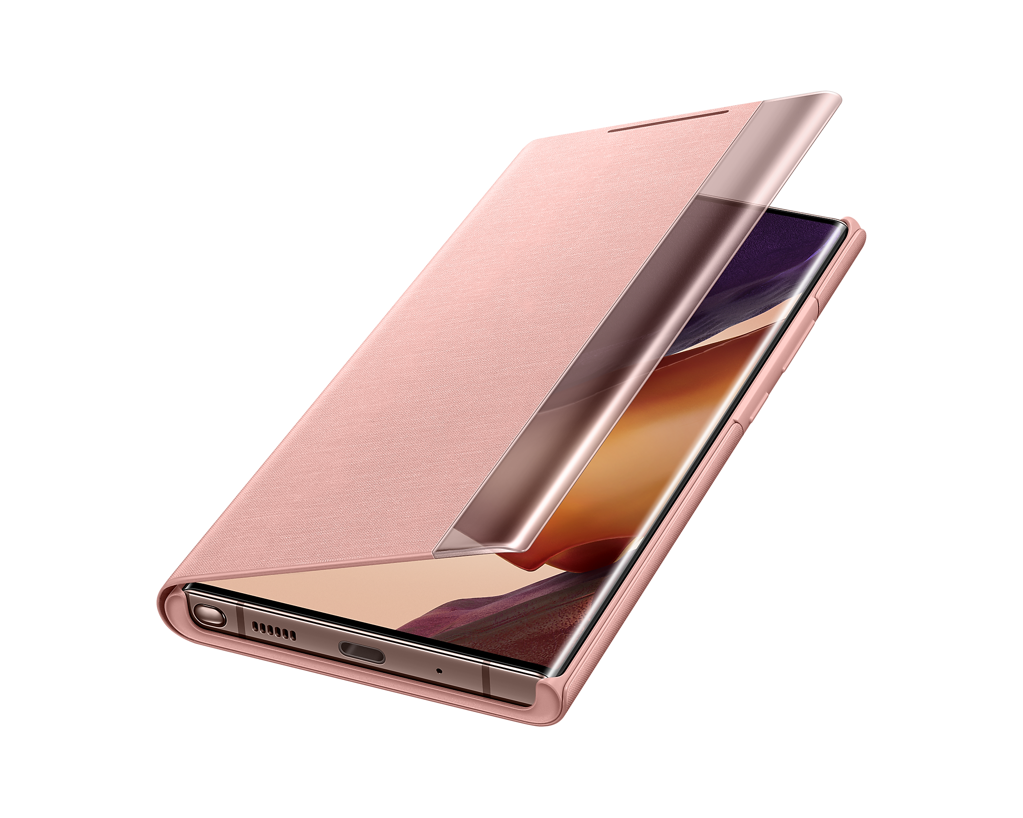 SAMSUNG Smart Clear View futrola Galaxy Note 20 5G (EF-ZN980) Mystic Bronze/Bronza