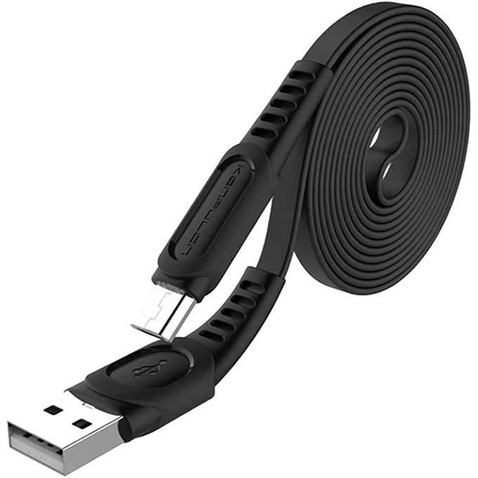 KONFULON Data Kabl USB to Micro DC01 2.4A 1m Black/Crni