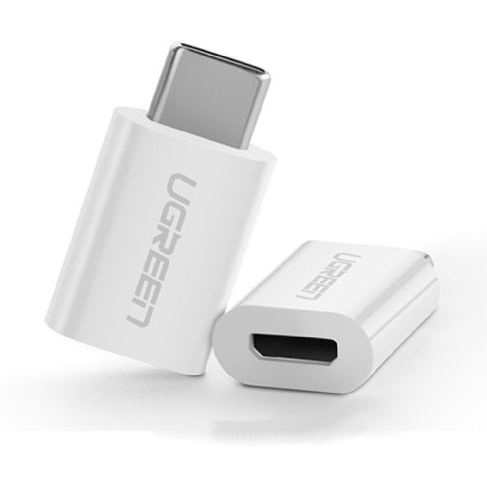 UGREEN Adapter USB-C to Micro USB US157 White/Beli