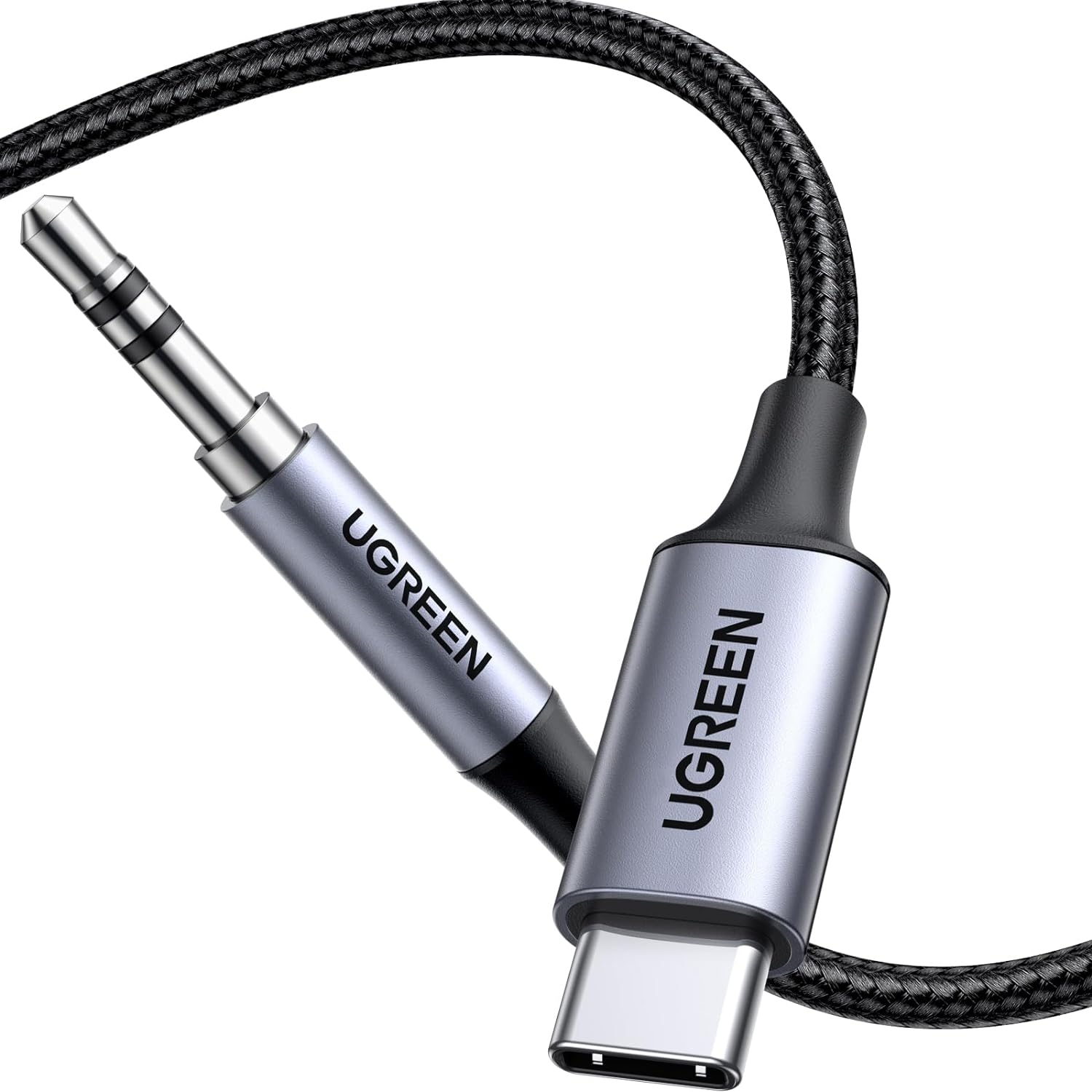 UGREEN Audio Kabl sa čipom USB-C M. na 3.5mm M. CM450 1m Black/Crni