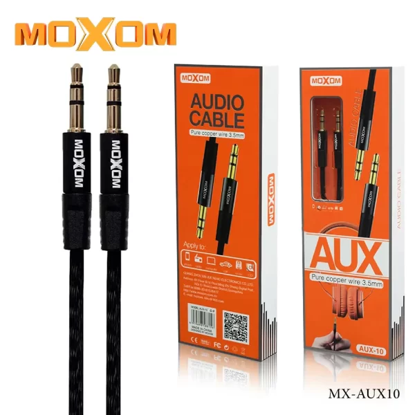 MOXOM Kabl Audio AUX-10 3.5mm 1m Black/Crna