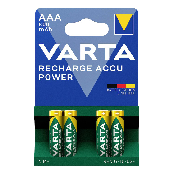 VARTA Punjive baterije AAA 800mAh HR03 NiMH 1.2V 