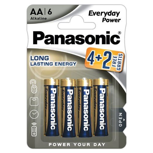 PANASONIC Alkalne baterije LR6 AA 