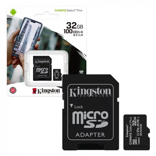 KINGSTON Memorijska kartica MicroSD 32 GB CANVAS SELECT PLUS