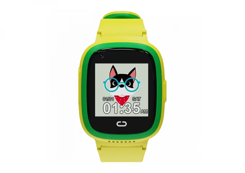 CANYON kids watch Sunny KW-48 Video 4G GPS Games&Music Violet-Yellow-Green